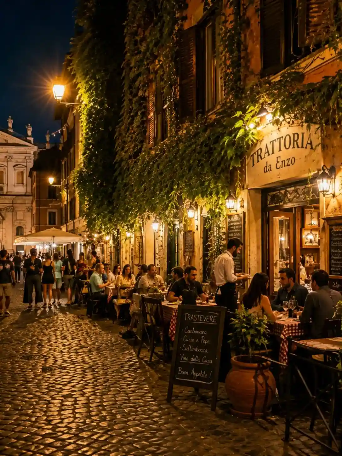 Evening Dinner in Trastevere