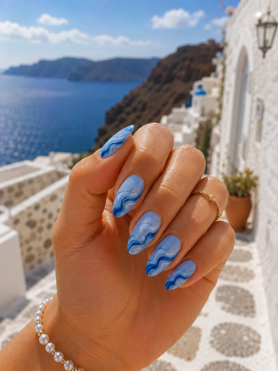 Abstract Blue Waves