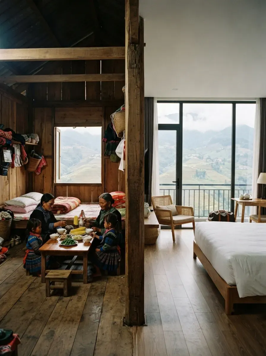 Accommodation (Homestay vs. Hotel)