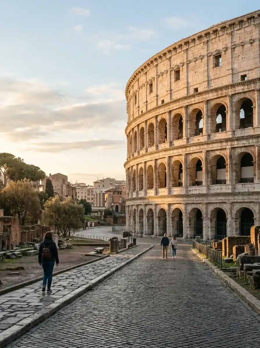 How can I avoid crowds while visiting Rome