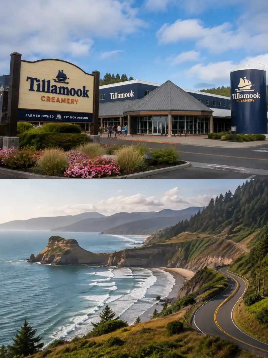 Tillamook Creamery & Three Capes Scenic Loop