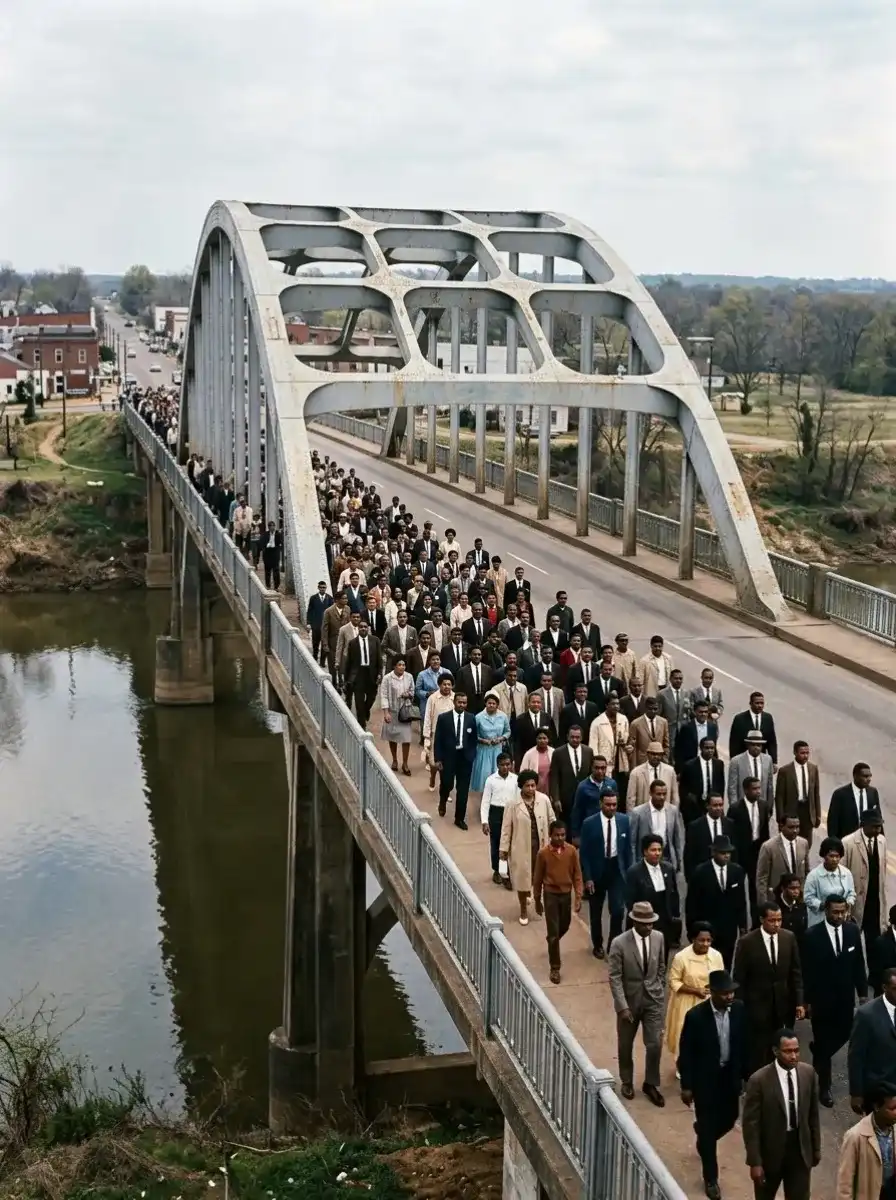 Walk Across the Edmund Pettus Bridge