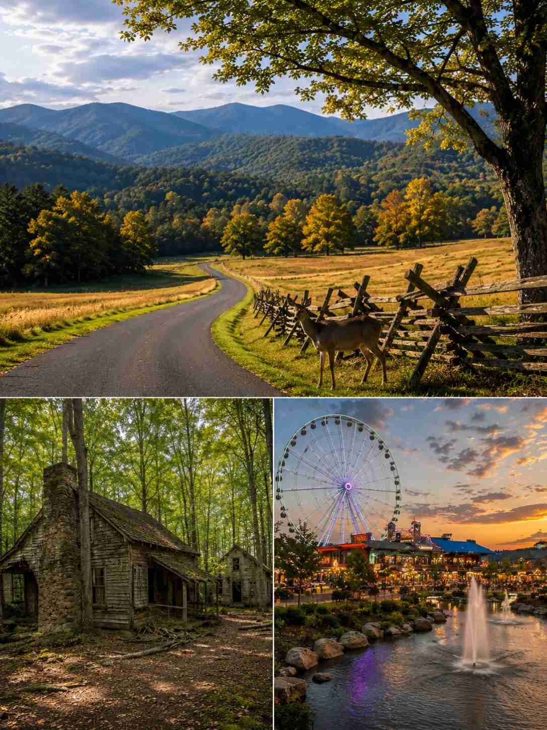DAY 2: Elkmont Ghost Town, Cades Cove & Pigeon Forge