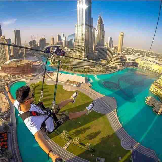 Zipline Over the Dubai Marina
